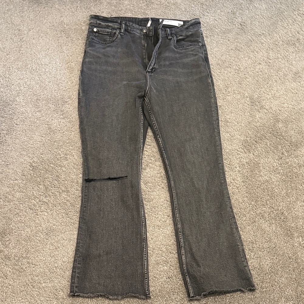 rag & bone Charcoal Flare Jeans